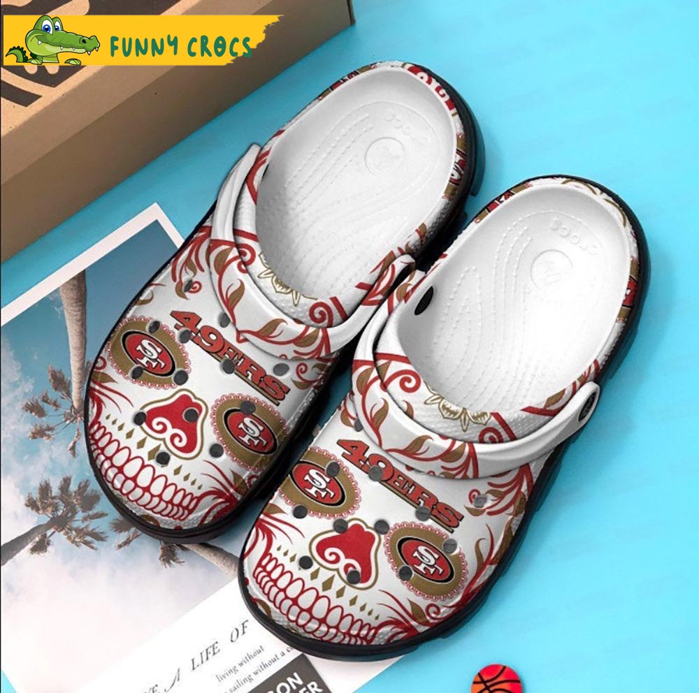 Skull SF 49Ers Crocs Clog Shoes - Step into style with Funny Crocs