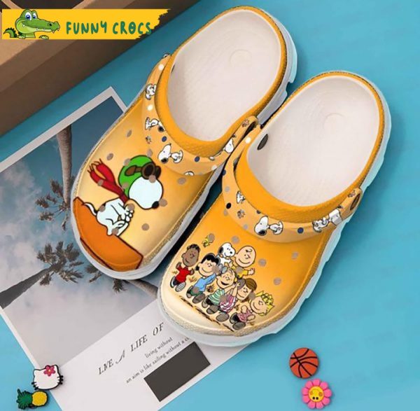 Snoopy And Funny Friends Crocs Slippers