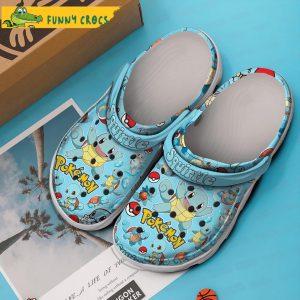 Squirtle Pattern Pokemon Crocs Clog Shoes