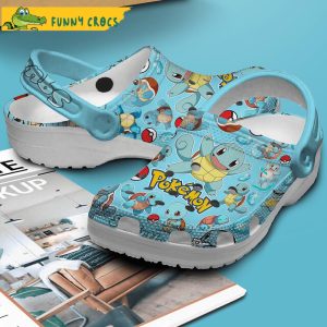Squirtle Pattern Pokemon Crocs Clog Shoes 3