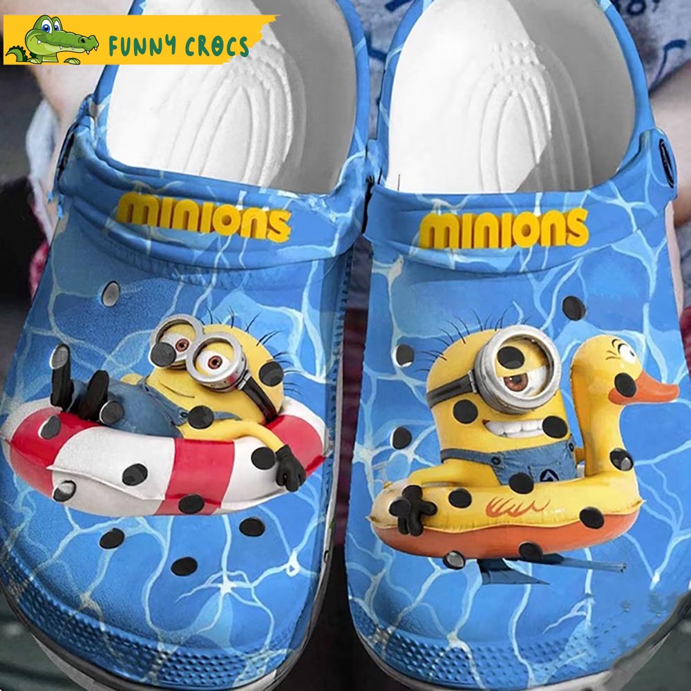 Swimming Cute Minion Crocs Clog Shoes - Step into style with Funny Crocs