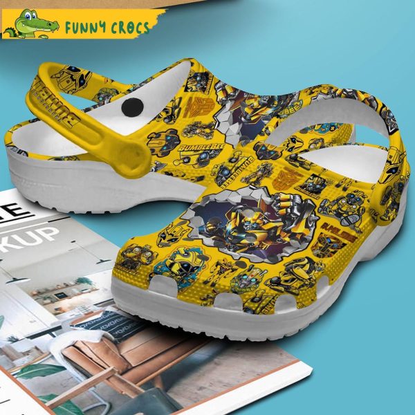 Transformers Bumblebee Movie Yellow Crocs Slippers