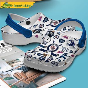 Winnipeg Jets NHL White Crocs Clog Shoes
