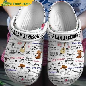 Alan Jackson Tour Music Crocs Clog Shoes