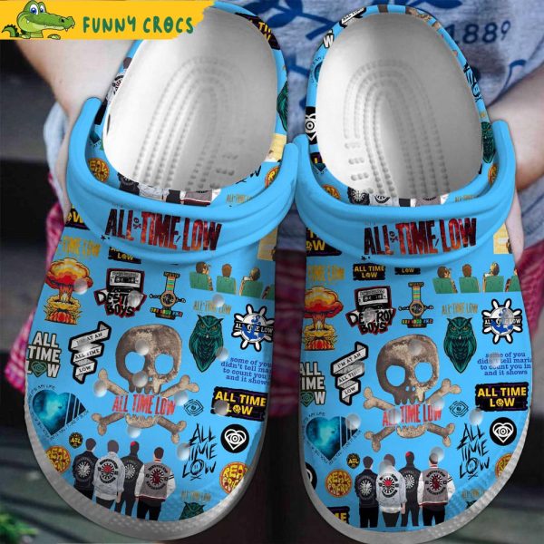 All Time Now Band Music Blue Crocs