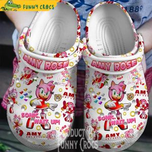Amy Rose Sonic Crocs Shoes