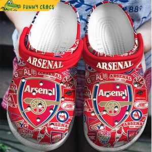 Arsenal FC Soccer Crocs Clog Shoes