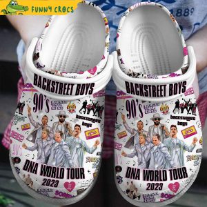 Backstreet Boys Dna Tour 2023 Music White Crocs