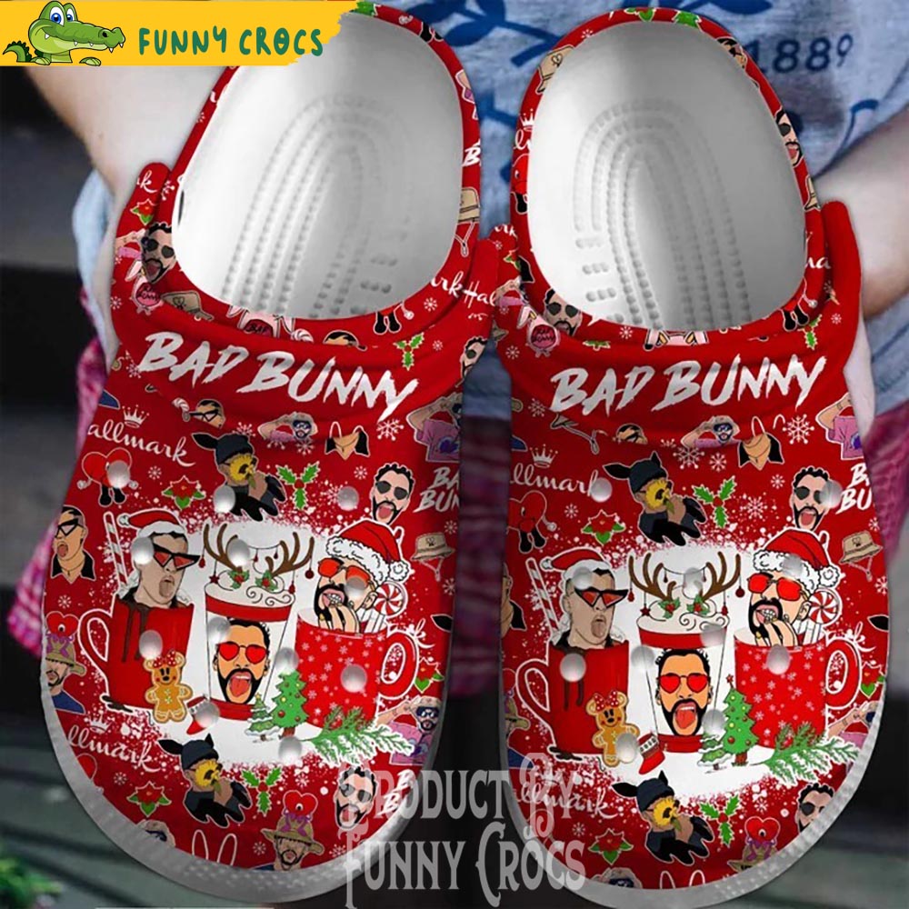 Bad Bunny Gifts Christmas Crocs By Funny Crocs - Discover Comfort And ...