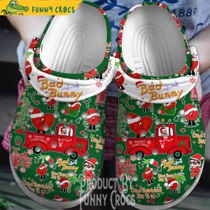 Bad Bunny Truck Christmas Crocs