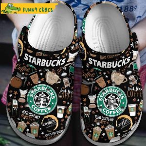 Black Starbucks Coffee Crocs