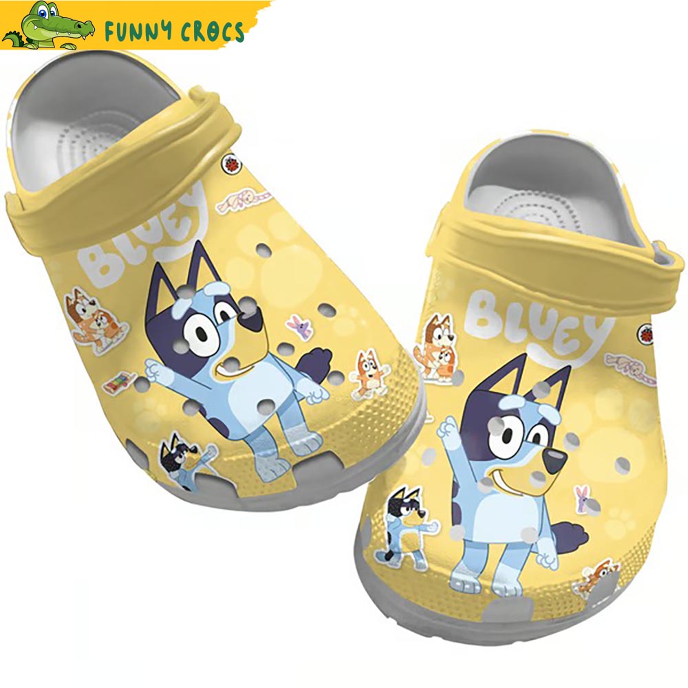 Bluey Dad Yellow Crocs - Discover Comfort And Style Clog Shoes With ...