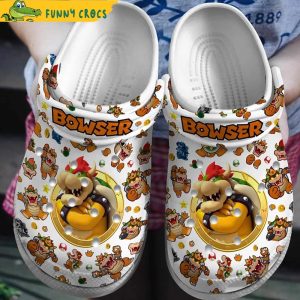 BowSer Super Mario Funny Crocs