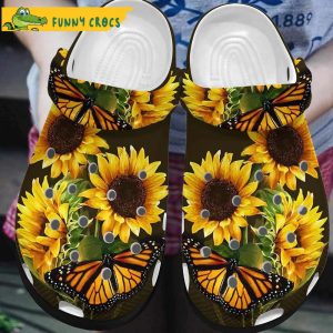 Butterfly Flower Crocs Shoes