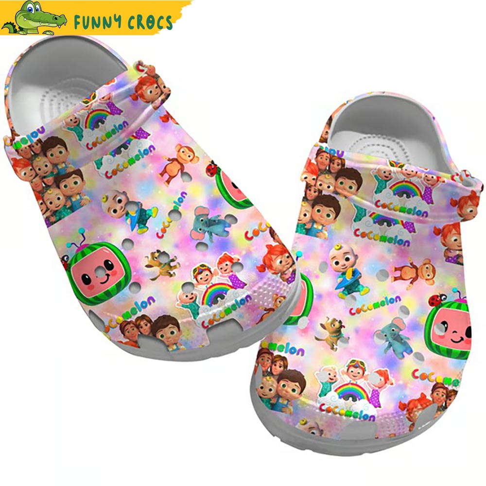 Cartoon Cocomelon Rainbow Crocs - Step into style with Funny Crocs