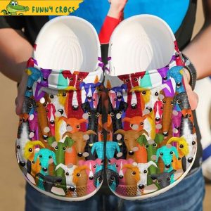 Colorful Greyhound Crocs Shoes