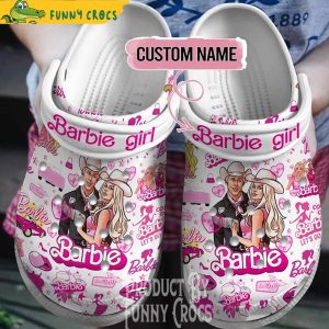 Custom Name Barbie Crocs Shoes