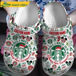 Custom Name Starbucks Drinks Disney Crocs