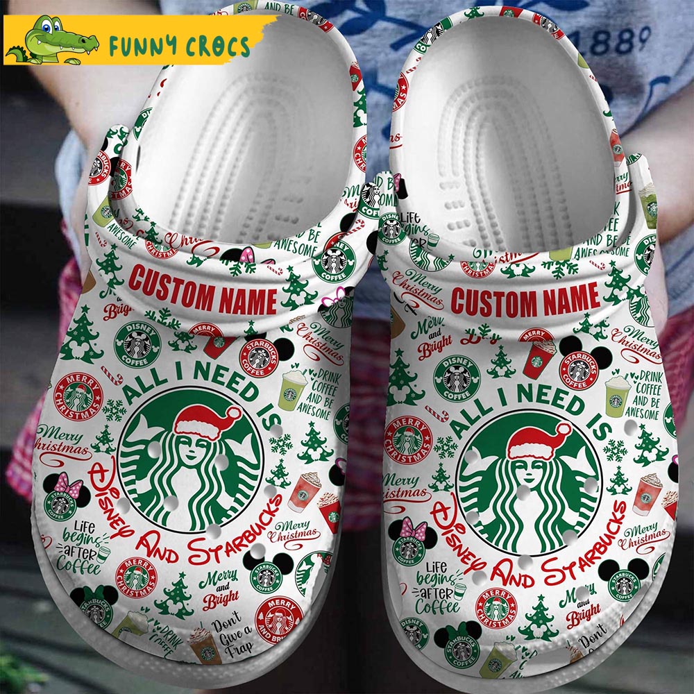 Custom Name Starbucks Drinks Disney Crocs - Discover Comfort And Style ...