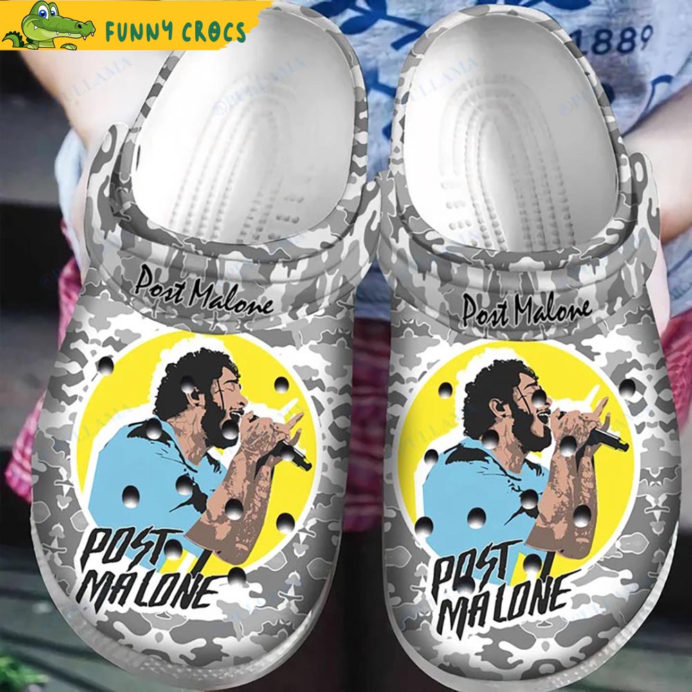 Custom Post Malone Crocs Clog Shoes - Discover Comfort And Style Clog ...