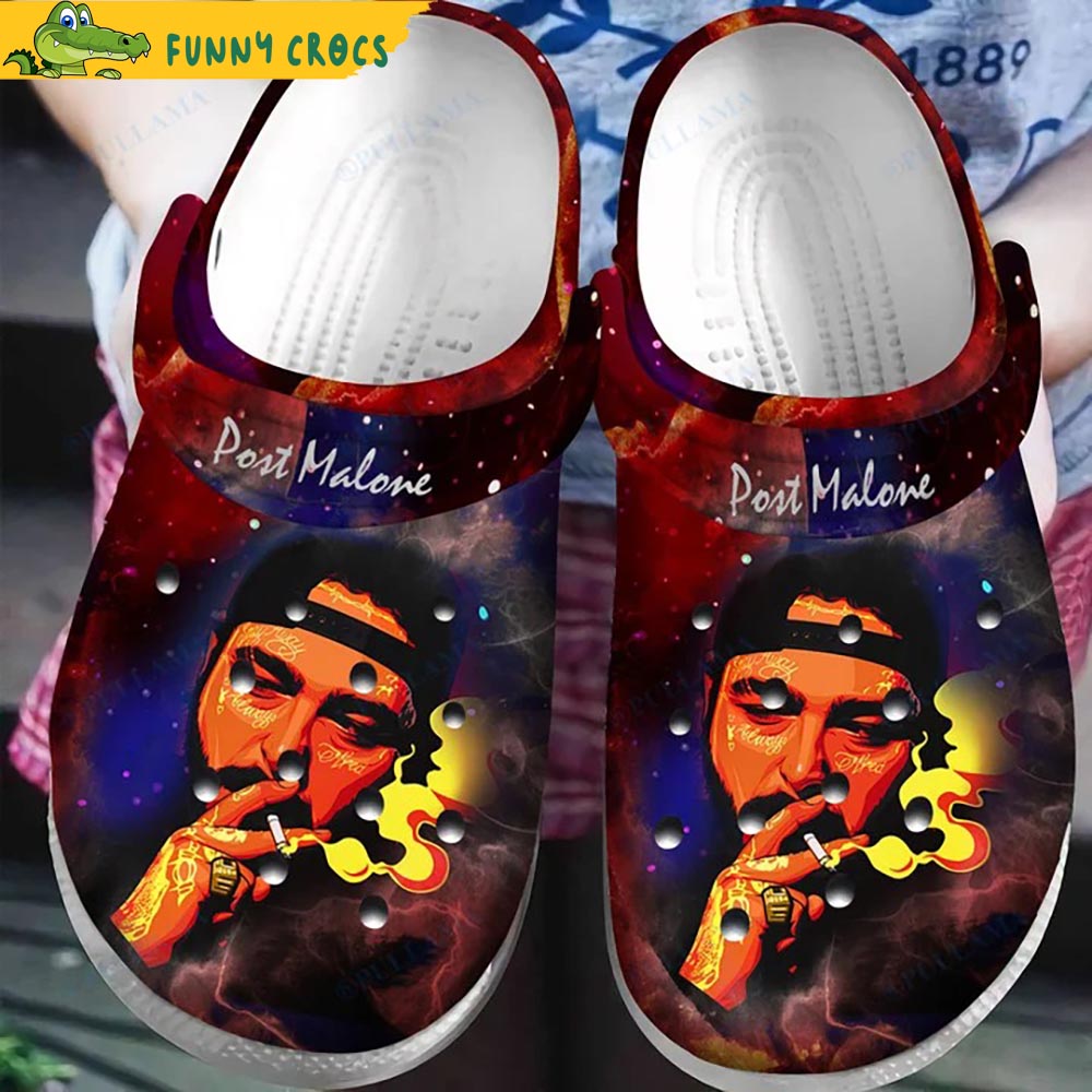 Customized Colorful Post Malone Crocs - Discover Comfort And Style Clog ...