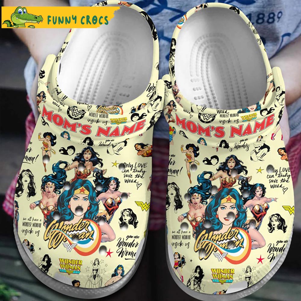 Customized Wonder Woman Crocs Shoes - Step into style with Funny Crocs