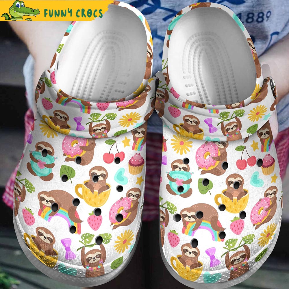 Cute Sloth Donut Crocs Clog Shoes - Discover Comfort And Style Clog ...