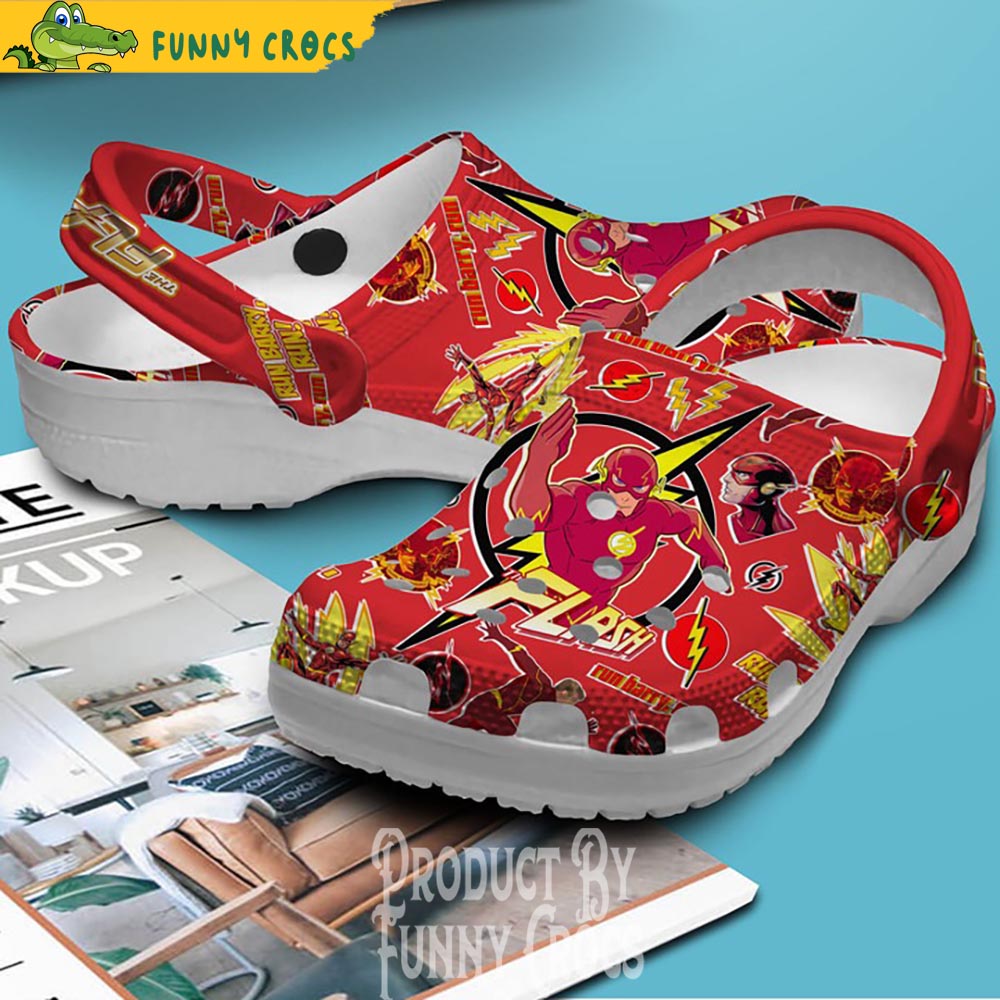 skør Gutter Ondartet DC Flash Red Crocs Shoes - Step into style with Funny Crocs