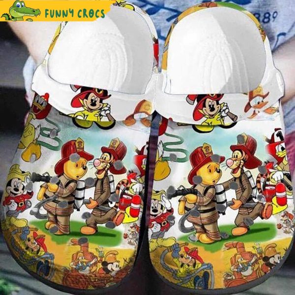 Disney Characters Firefighter Winnie The Pooh Crocs