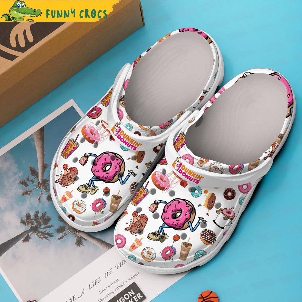 Dunkin Donut Crocs - Discover Comfort And Style Clog Shoes With Funny Crocs