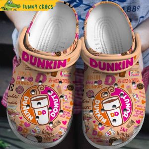 Dunkin Donuts Crocs Clogs Shoes