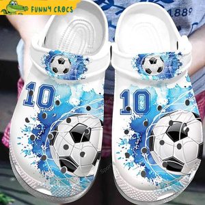 Custom Number Soccer Crocs