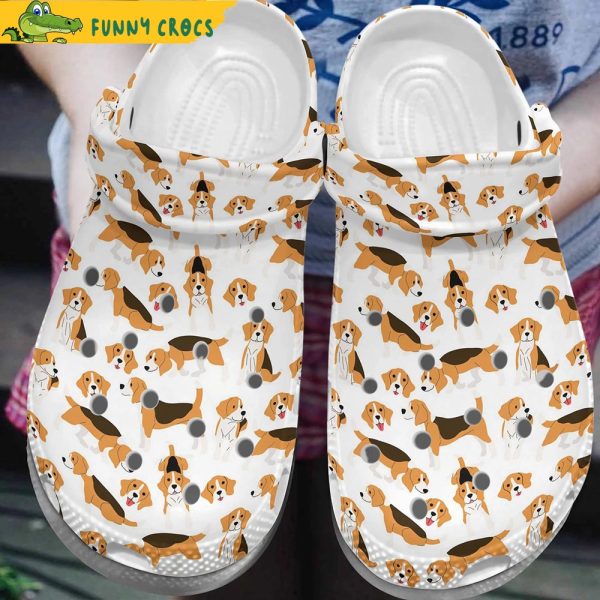 Funny Beagle Pattern Crocs Shoes