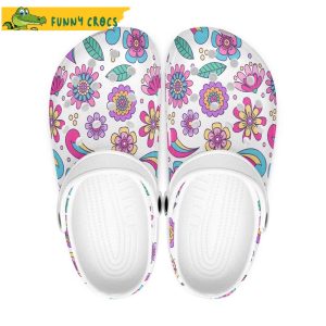 Funny Flowers Crocs Clog Shoes