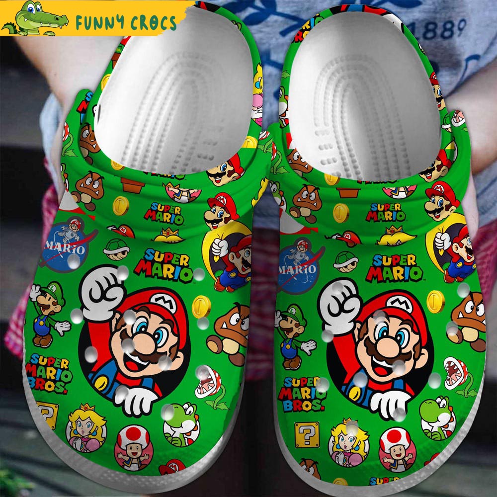 Gamer Super Mario Green Crocs - Discover Comfort And Style Clog Shoes ...