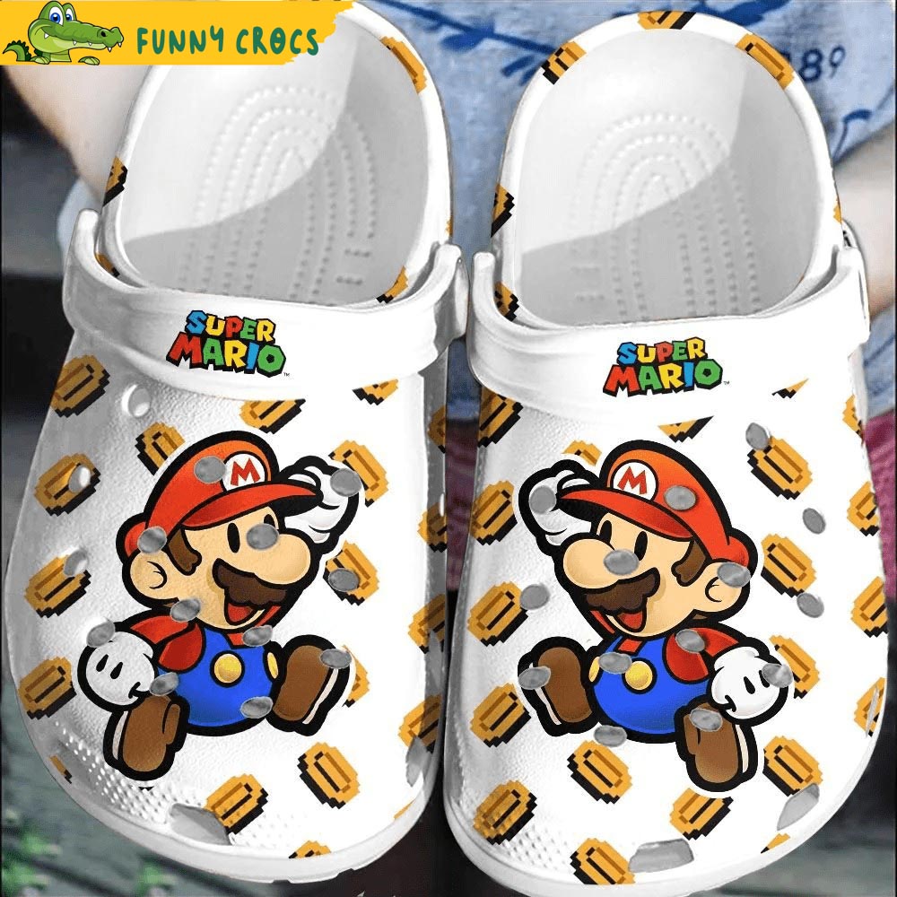 Gamer Supper Mario Crocs Clogs