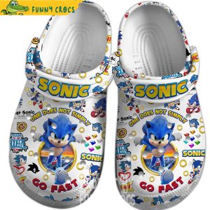 Go Fast Sonic Crocs Slippers