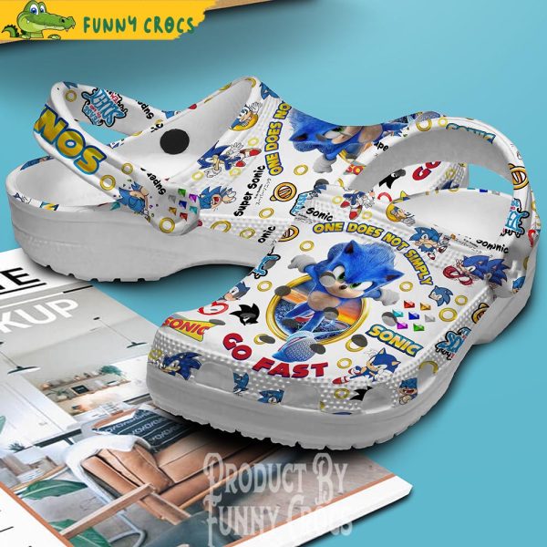 Go Fast Sonic Crocs Slippers