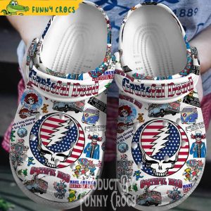 Grateful Dead American Flag Crocs