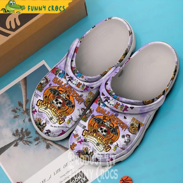 Halloween Grateful Dead Purple Crocs