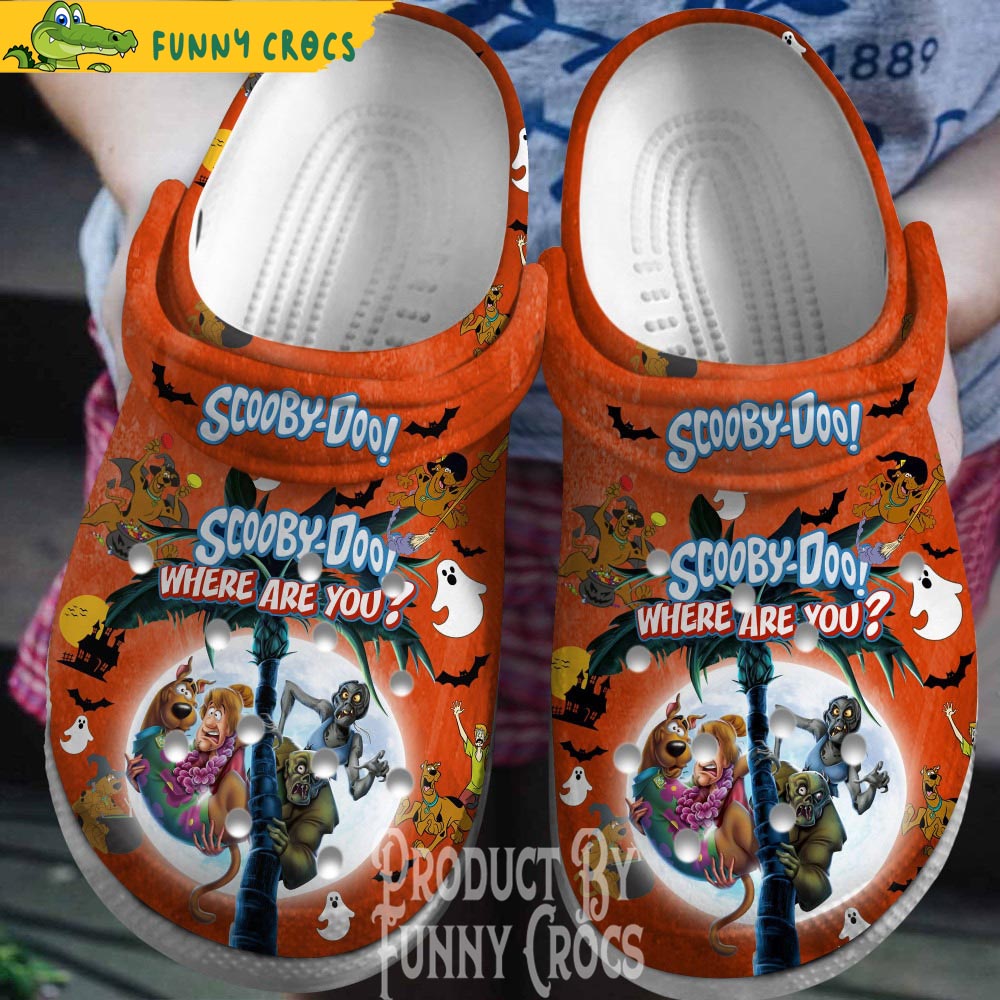 Halloween Where Are You Scooby Doo Orange Crocs