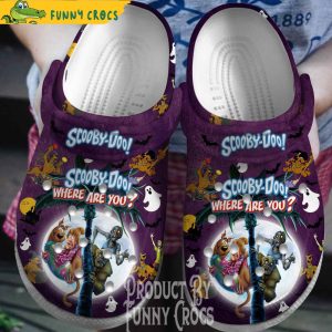 Halloween Where Are You Scooby Doo Purple Crocs