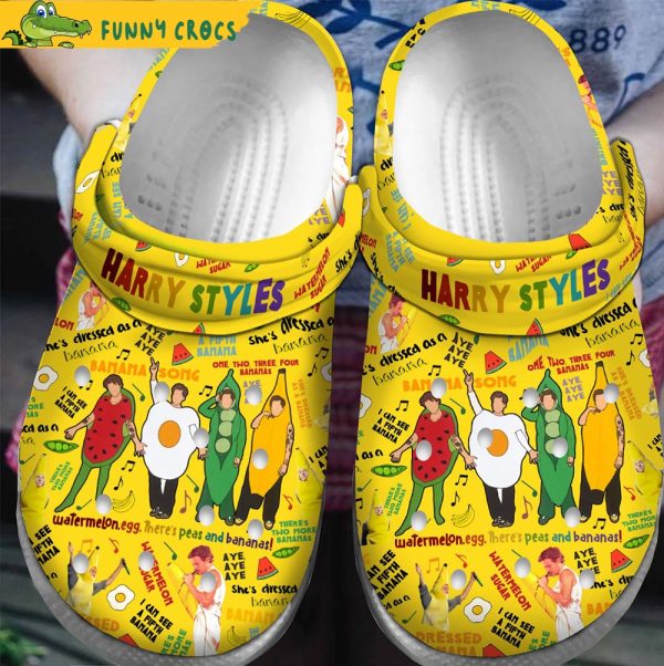 Harry Styles Singer Music Yellow Crocs - Discover Comfort And Style ...