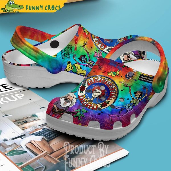 Hippie Grateful Dead Crocs Shoes