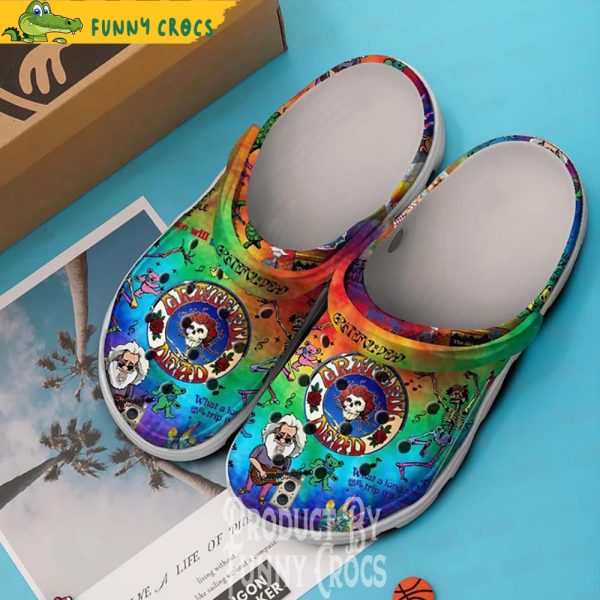 Hippie Grateful Dead Crocs Shoes