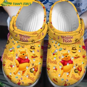 Honey Winnie The Pooh Yellow Crocs Clog Shoes
