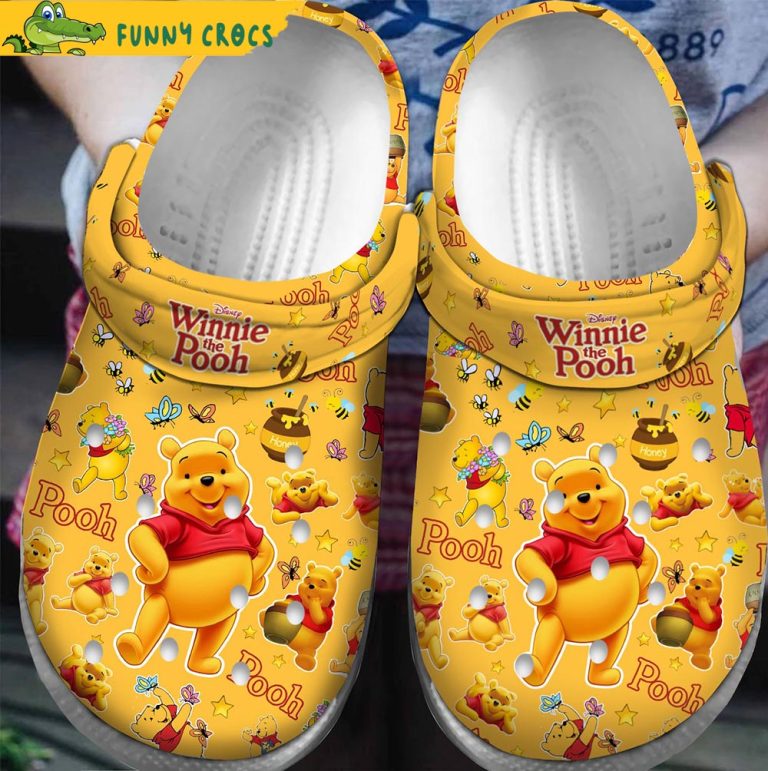 Honey Winnie The Pooh Yellow Crocs Clog Shoes - Discover Comfort And ...