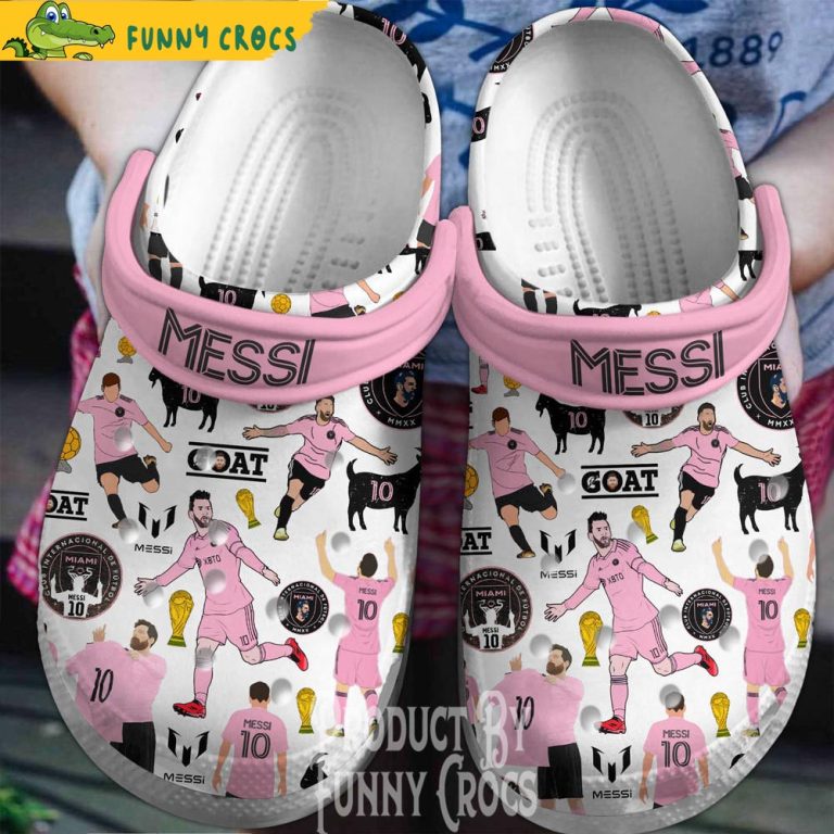 Customized Inter Miami Lionel Messi Crocs Shoes - Discover Comfort And ...