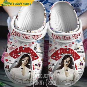 Lana Del Ray Smoking White Crocs