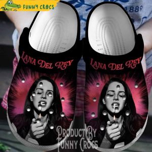Lana Del Rey Smoking Singer Music Crocs
